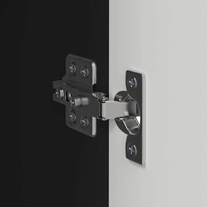 Tv Wall Cabinet 2 Pcs Černá Kompozitní Dřevo