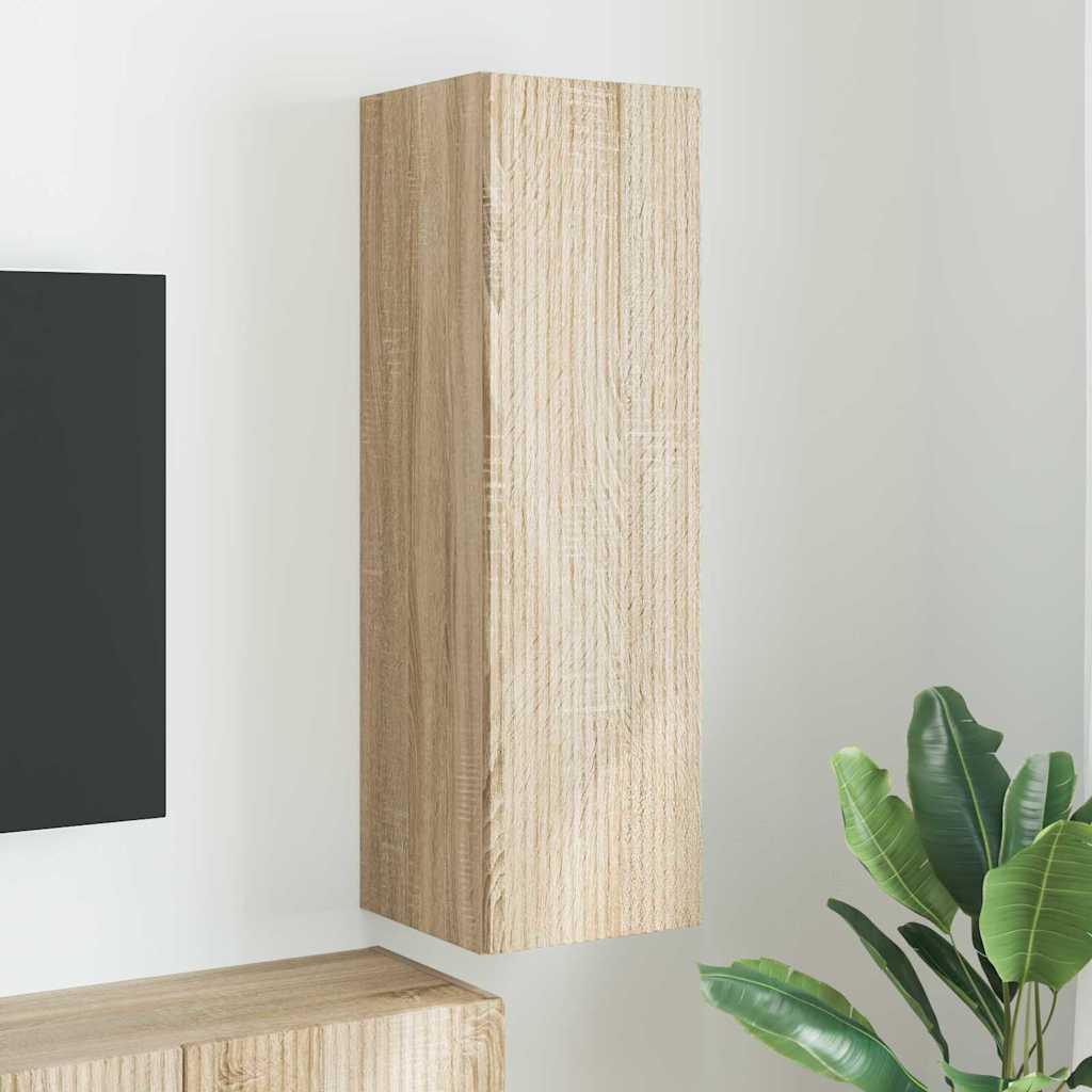 Tv Wall Cabinet 30 X 31 X 100 Cm Sonoma Kompozitní Dřevo