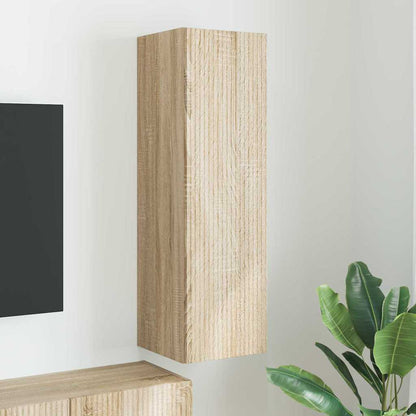 Tv Wall Cabinet 30 X 31 X 100 Cm Sonoma Kompozitní Dřevo
