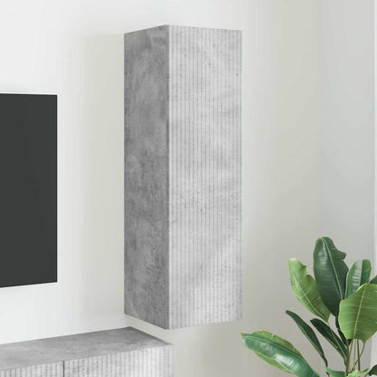 Tv Wall Cabinet 30 X 31 X 100 Cm Beton Kompozitní Dřevo