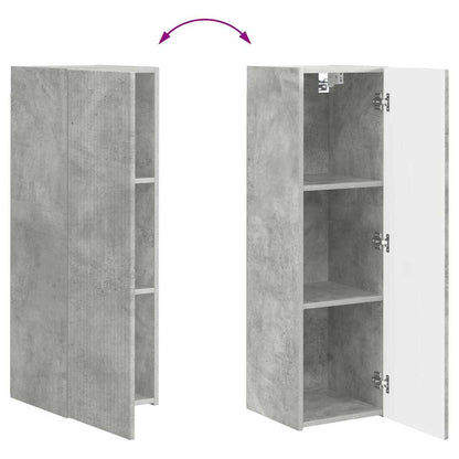 Tv Wall Cabinet 30 X 31 X 100 Cm Beton Kompozitní Dřevo