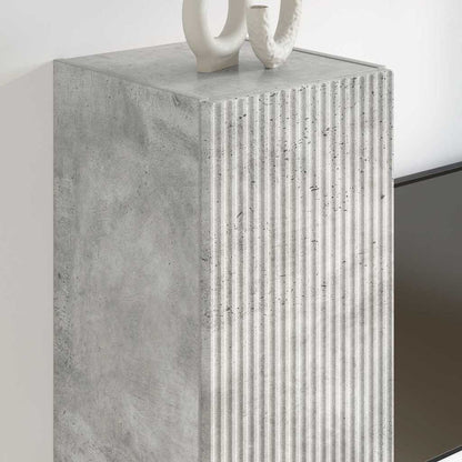 Tv Wall Cabinet 2 Pcs Beton Kompozitní Dřevo