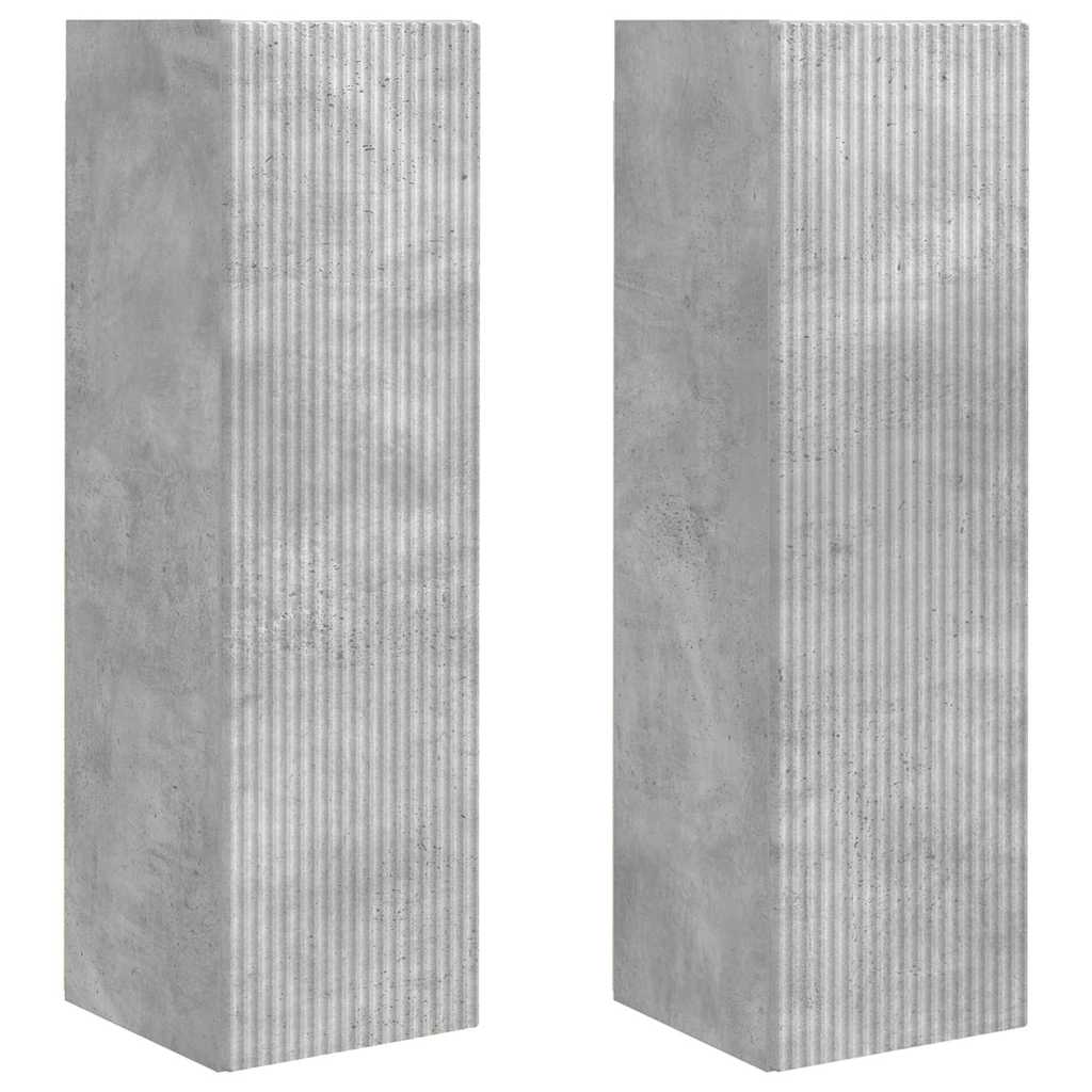 Tv Wall Cabinet 2 Pcs Beton Kompozitní Dřevo