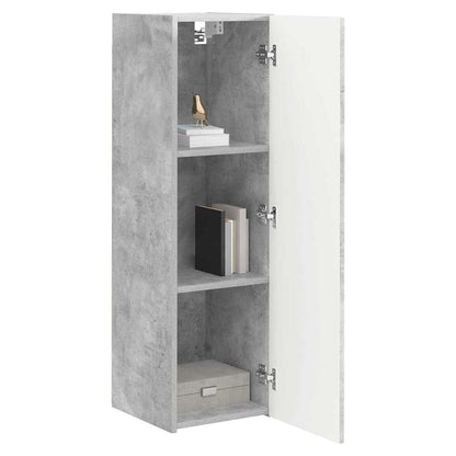 Tv Wall Cabinet 2 Pcs Beton Kompozitní Dřevo