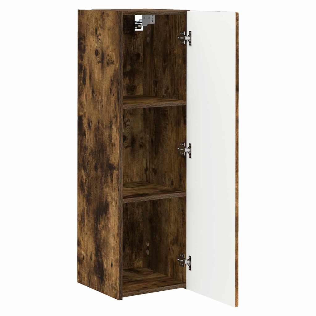 Tv Wall Cabinet 2 Pcs Kouřový Dub Kompozitní Dřevo