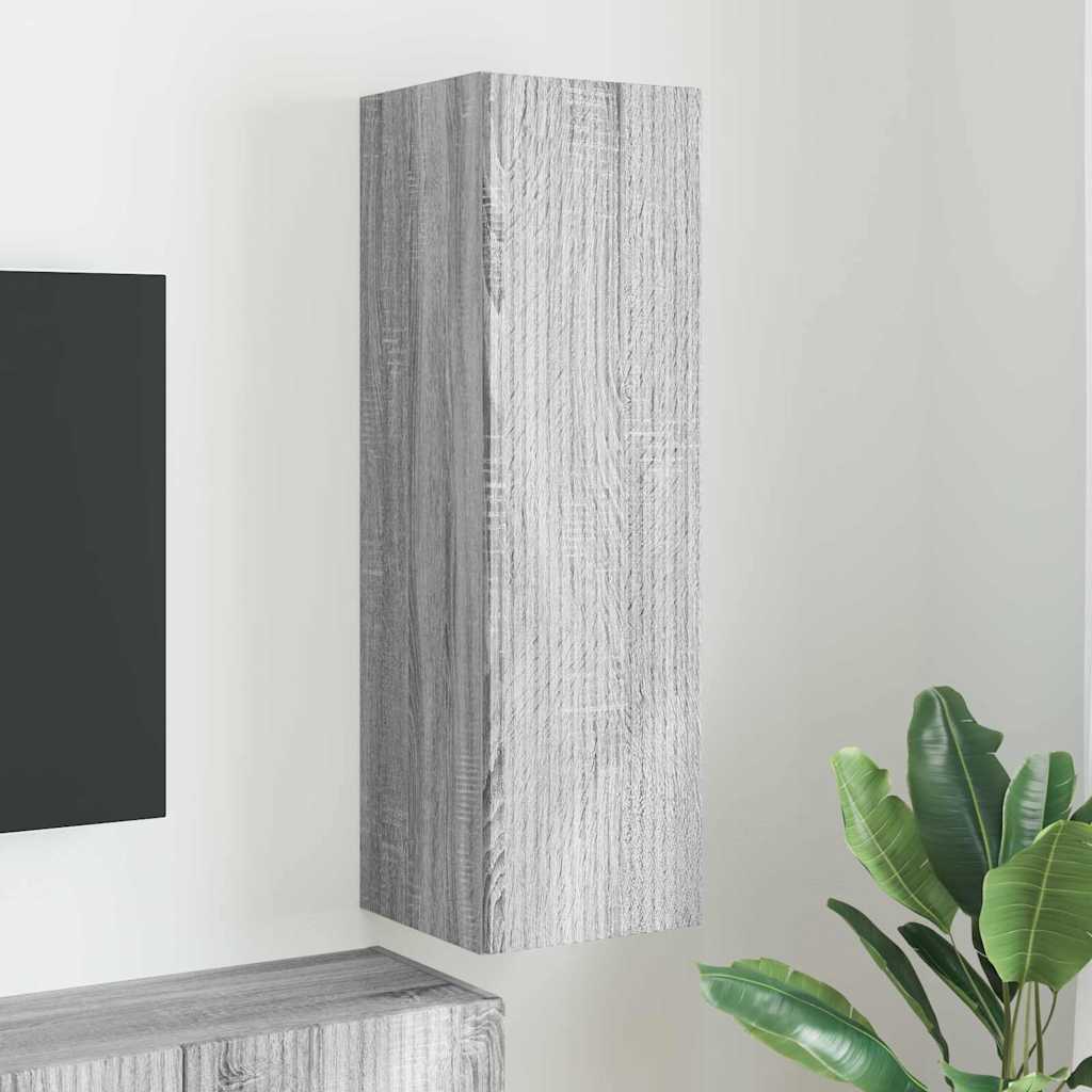 Tv Wall Cabinet 30 X 31 X 100 Cm Šedá Sonoma Kompozitní Dřevo
