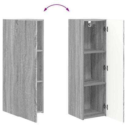 Tv Wall Cabinet 30 X 31 X 100 Cm Šedá Sonoma Kompozitní Dřevo