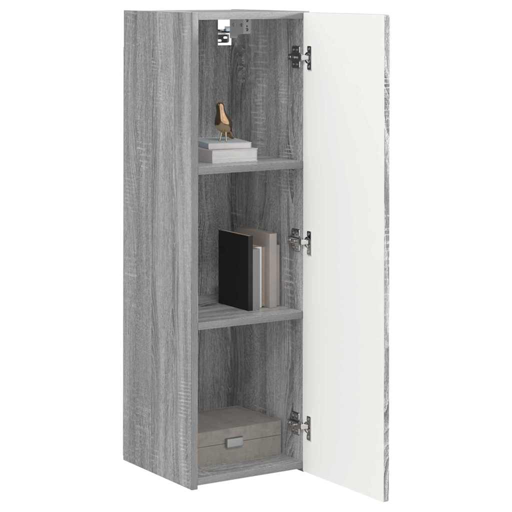 Tv Wall Cabinet 30 X 31 X 100 Cm Šedá Sonoma Kompozitní Dřevo