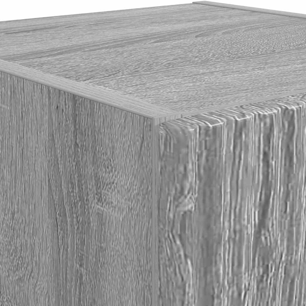 Tv Wall Cabinet 2 Pcs Šedá Sonoma Kompozitní Dřevo