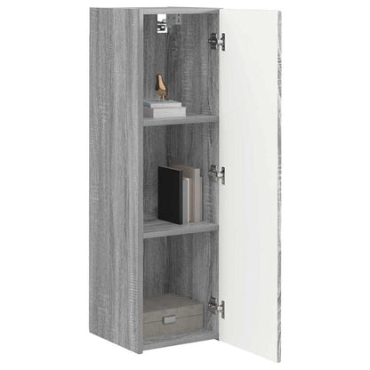 Tv Wall Cabinet 2 Pcs Šedá Sonoma Kompozitní Dřevo