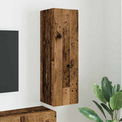 Tv Wall Cabinet 30 X 31 X 100 Cm Staré Dřevo Kompozitní Dřevo
