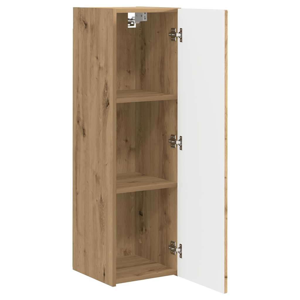 Tv Wall Cabinet 30 X 31 X 100 Cm Umělecký Dub Kompozitní Dřevo