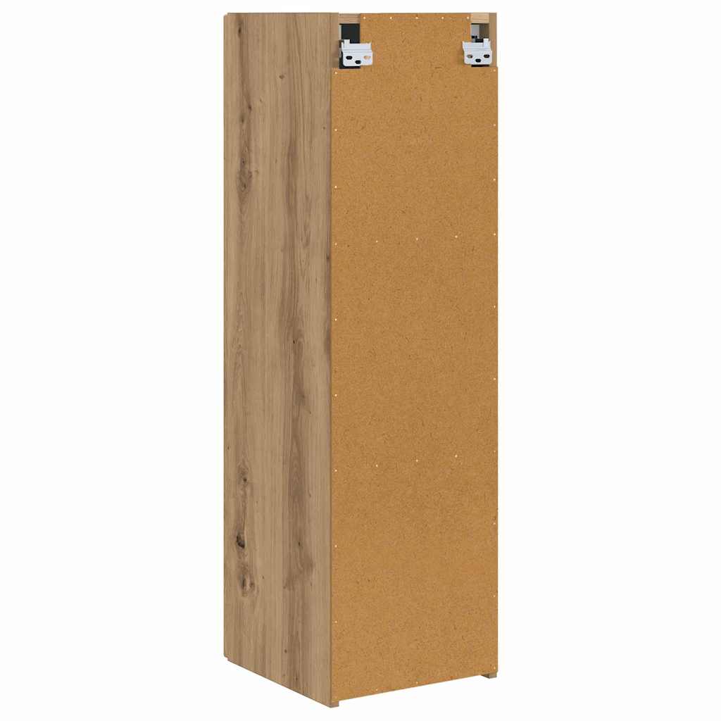 Tv Wall Cabinet 30 X 31 X 100 Cm Umělecký Dub Kompozitní Dřevo