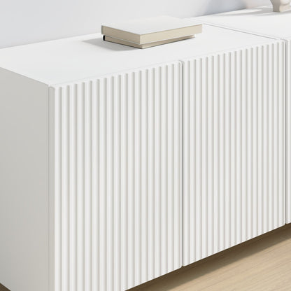 Tv Wall Cabinet 2 Pcs Bílá Kompozitní Dřevo