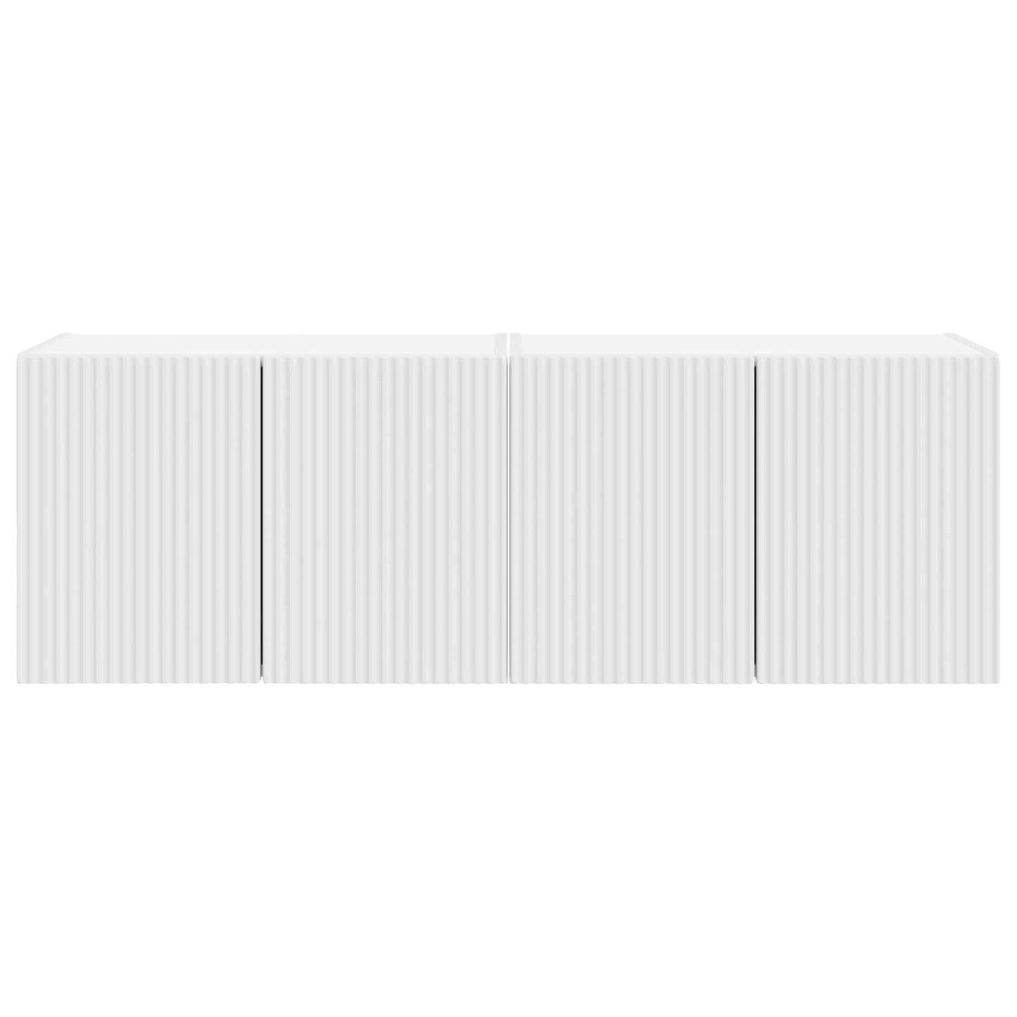 Tv Wall Cabinet 2 Pcs Bílá Kompozitní Dřevo