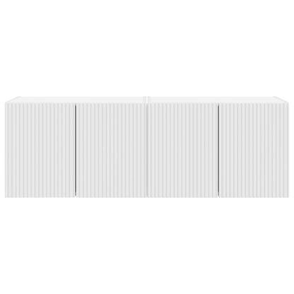Tv Wall Cabinet 2 Pcs Bílá Kompozitní Dřevo