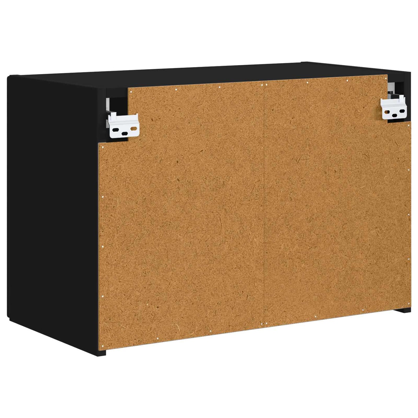 Tv Wall Cabinet 59,5 X 31 X 40 Cm Černá Kompozitní Dřevo