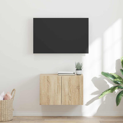 Tv Wall Cabinet 59,5 X 31 X 40 Cm Sonoma Dub Kompozitní Dřevo