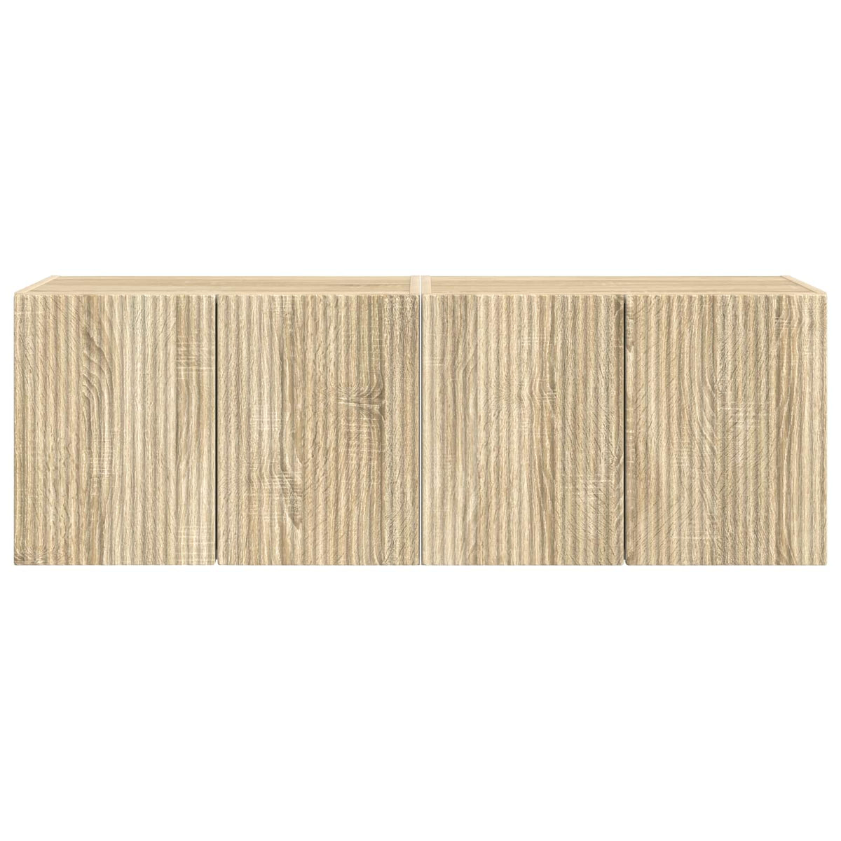 Tv Wall Cabinet 2 Pcs Sonoma Dub Kompozitní Dřevo