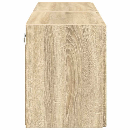 Tv Wall Cabinet 2 Pcs Sonoma Dub Kompozitní Dřevo
