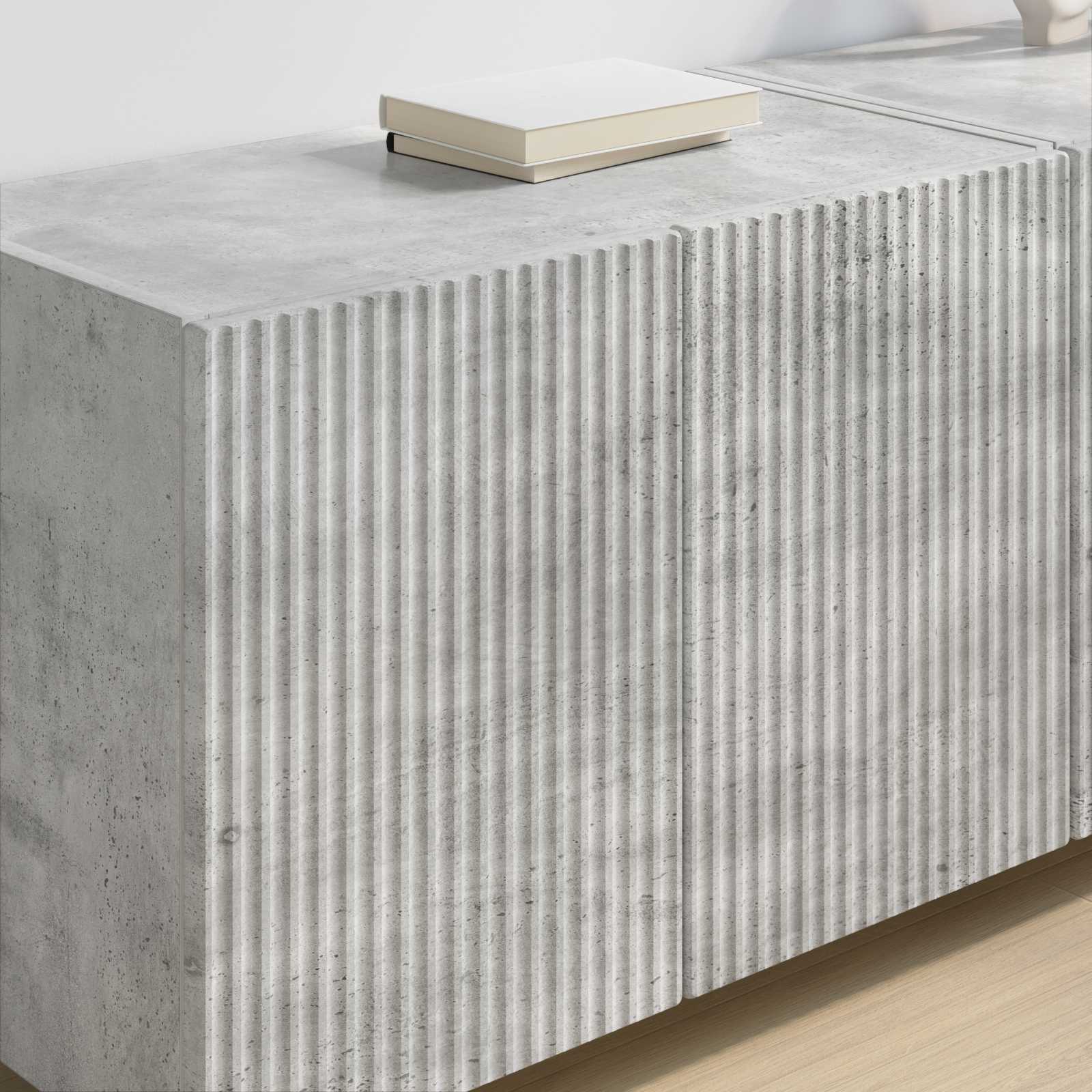 Tv Wall Cabinet 59,5 X 31 X 40 Cm Betonově Šedá