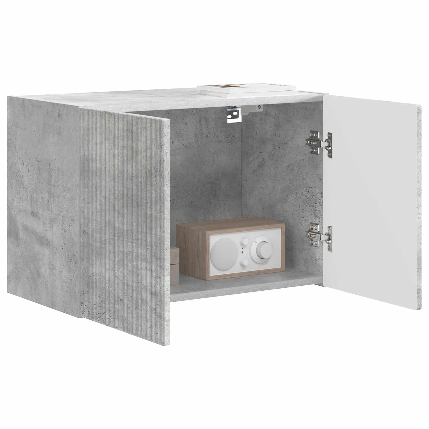 Tv Wall Cabinet 59,5 X 31 X 40 Cm Betonově Šedá