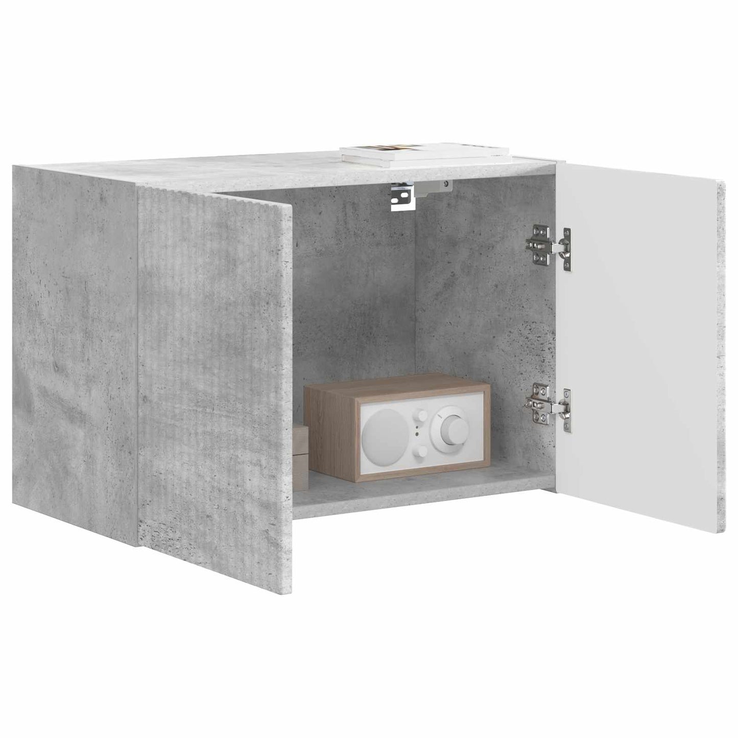 Tv Wall Cabinet 59,5 X 31 X 40 Cm Betonově Šedá