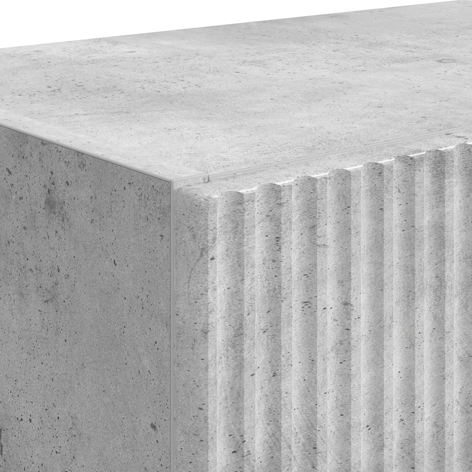 Tv Wall Cabinet 2 Pcs Betonově Šedá Kompozitní Dřevo