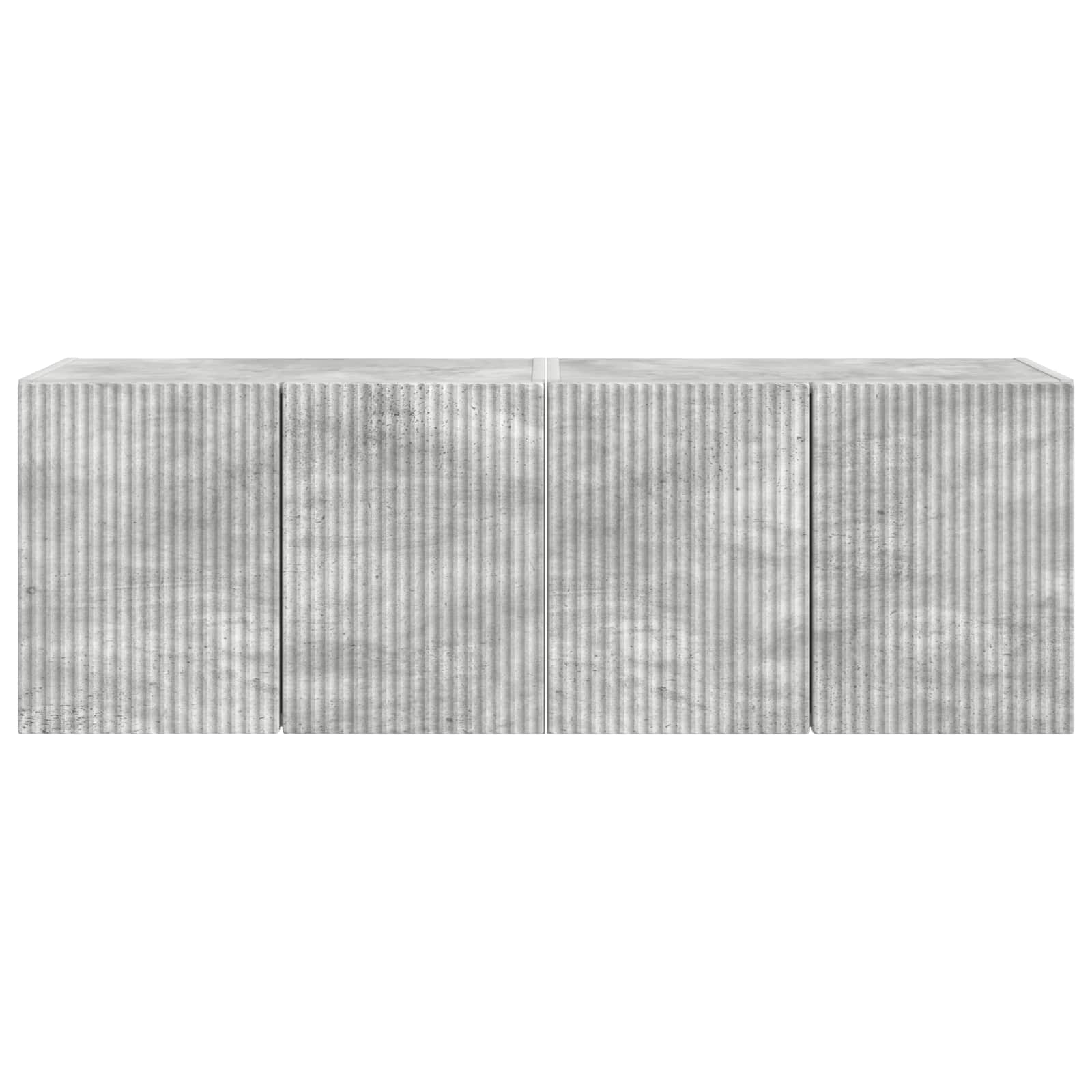 Tv Wall Cabinet 2 Pcs Betonově Šedá Kompozitní Dřevo