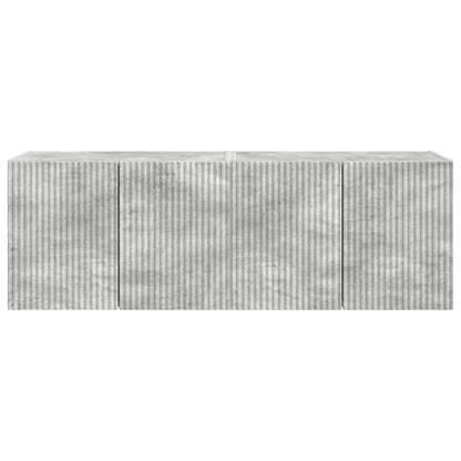 Tv Wall Cabinet 2 Pcs Betonově Šedá Kompozitní Dřevo