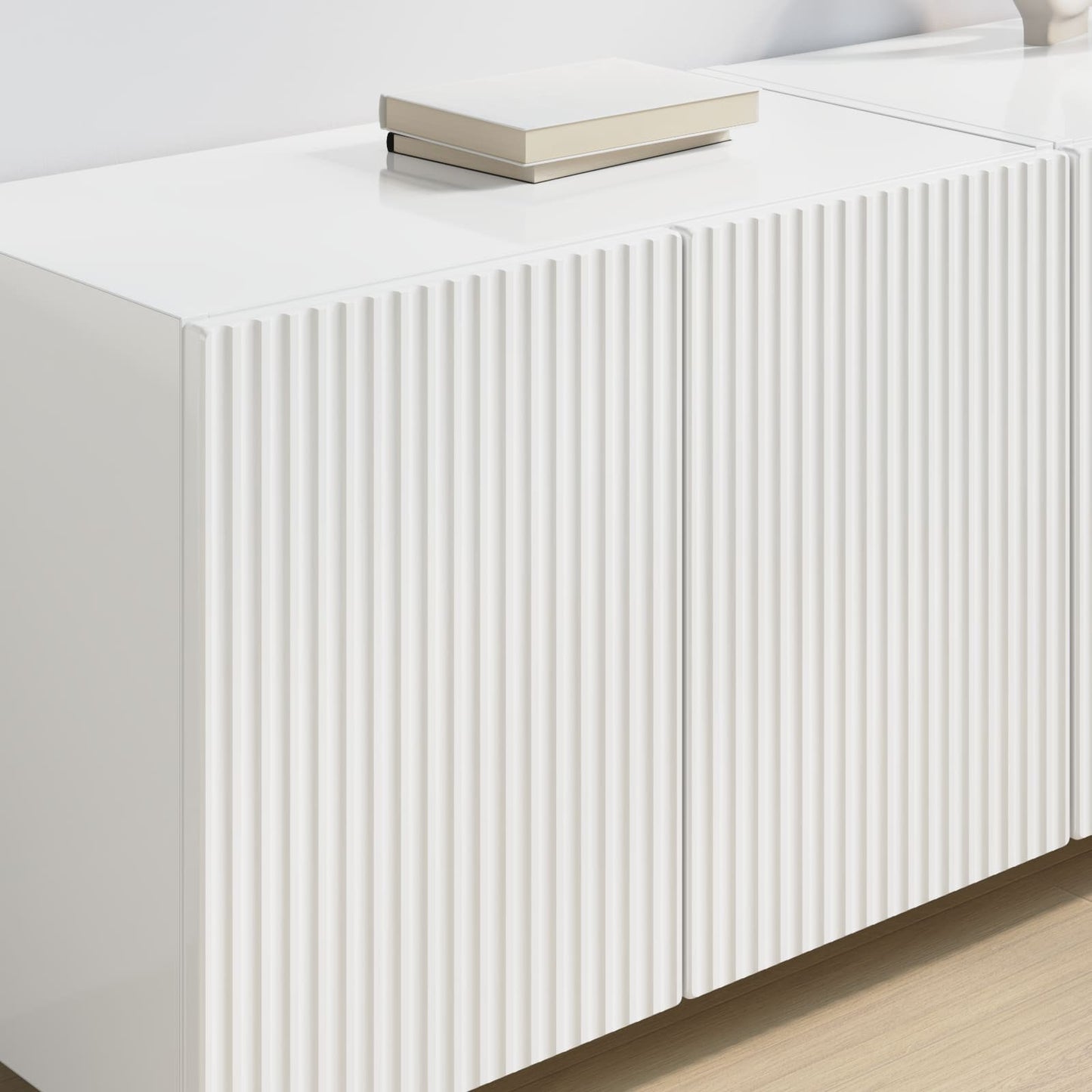 Tv Wall Cabinet 59,5 X 31 X 40 Cm Vysoce Lesklá Bílá