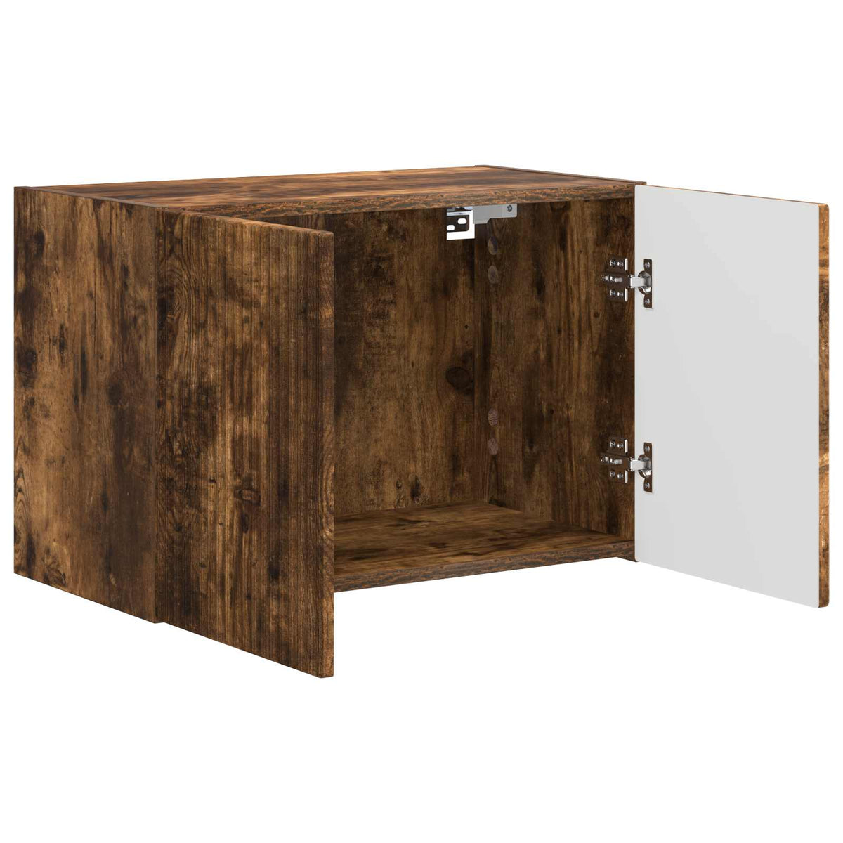 Tv Wall Cabinet 59,5 X 31 X 40 Cm Kouřový Dub Kompozitní Dřevo