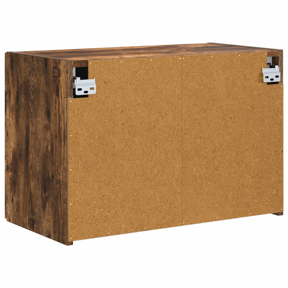 Tv Wall Cabinet 59,5 X 31 X 40 Cm Kouřový Dub Kompozitní Dřevo