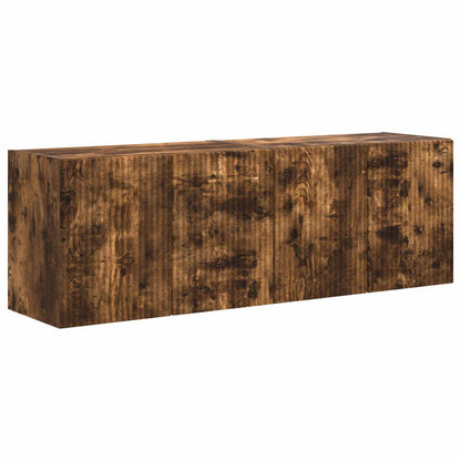 Tv Wall Cabinet 2 Pcs Kouřový Dub Kompozitní Dřevo