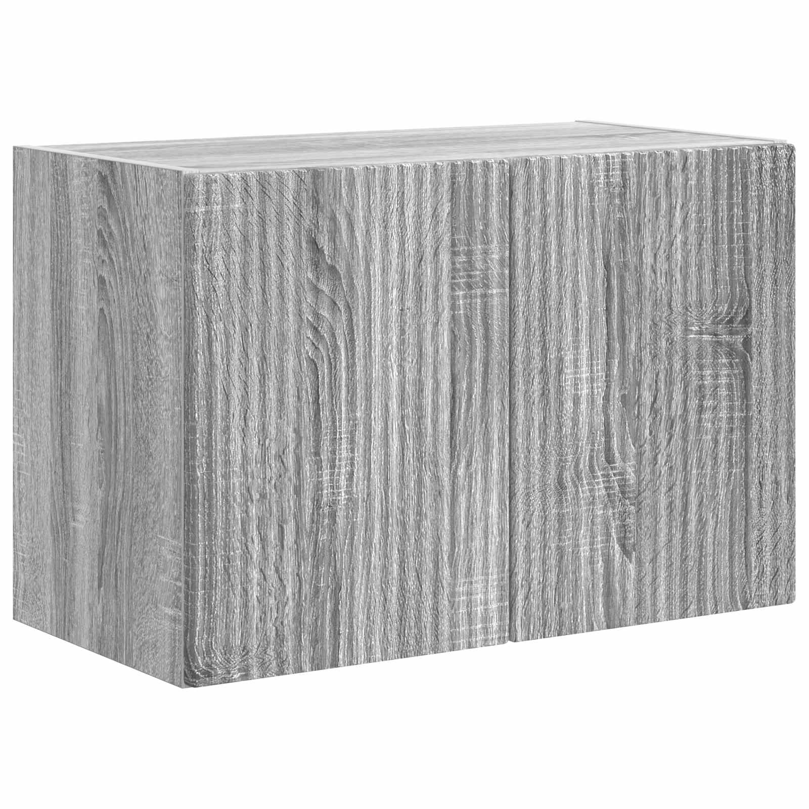 Tv Wall Cabinet 59,5 X 31 X 40 Cm Šedá Sonoma Kompozitní Dřevo