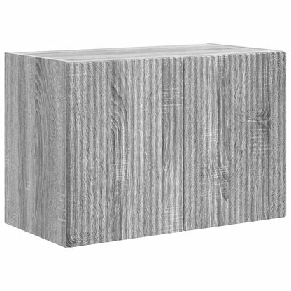 Tv Wall Cabinet 59,5 X 31 X 40 Cm Šedá Sonoma Kompozitní Dřevo
