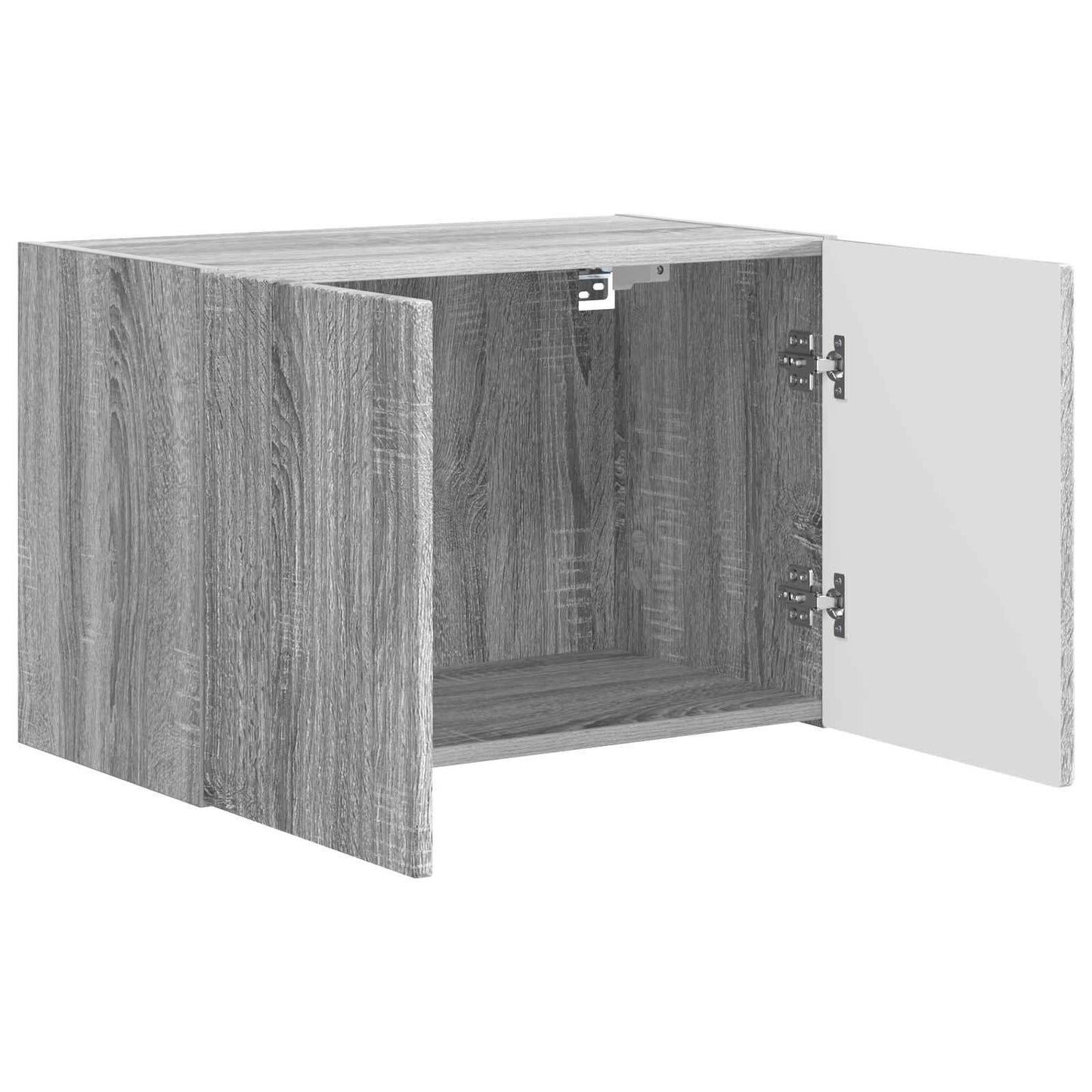 Tv Wall Cabinet 59,5 X 31 X 40 Cm Šedá Sonoma Kompozitní Dřevo