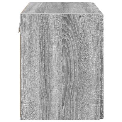 Tv Wall Cabinet 59,5 X 31 X 40 Cm Šedá Sonoma Kompozitní Dřevo