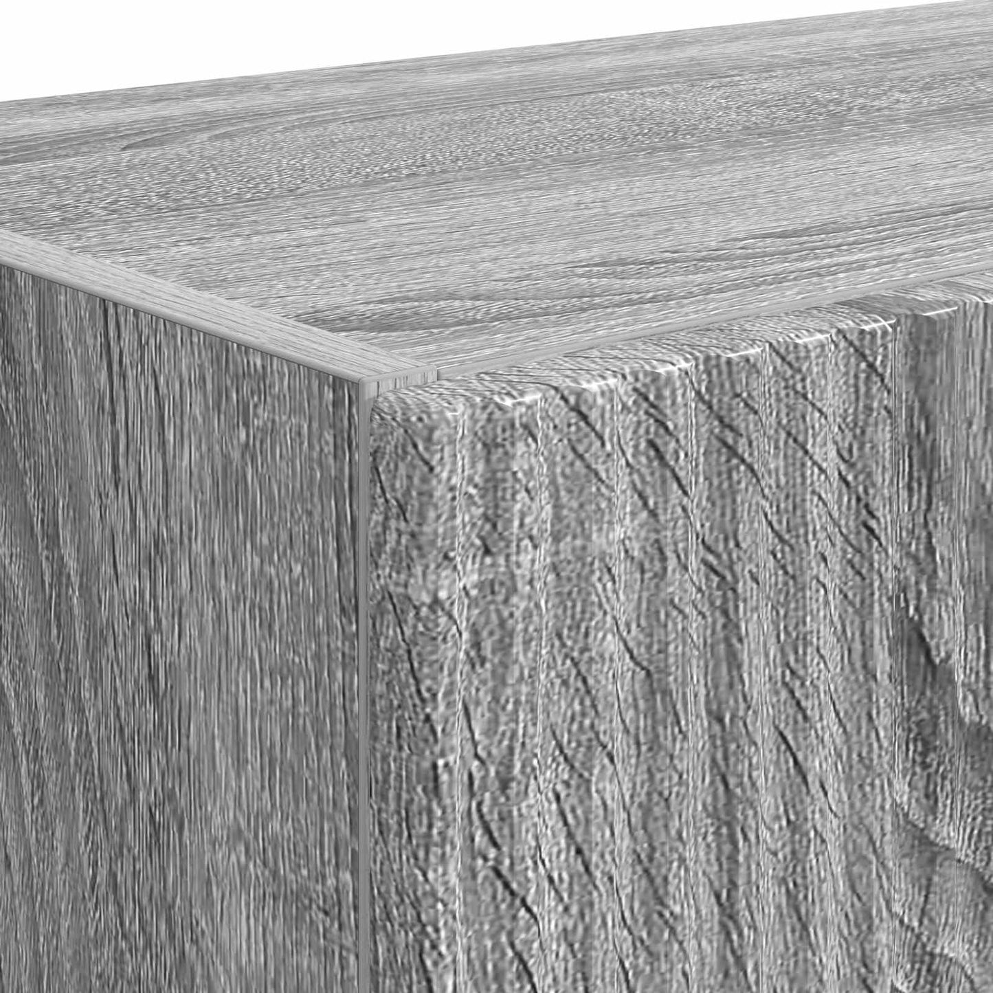 Tv Wall Cabinet 2 Pcs Šedá Sonoma Kompozitní Dřevo