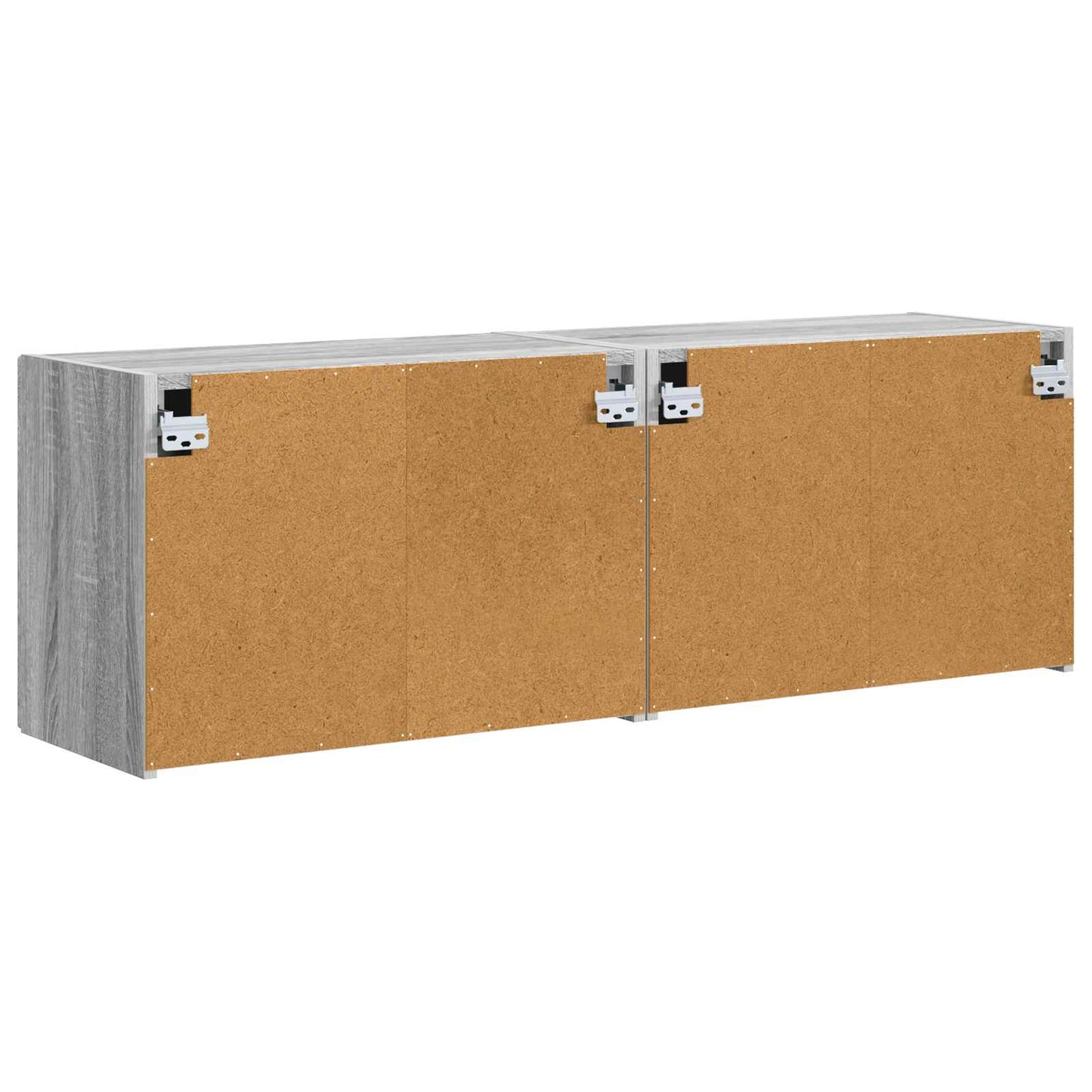 Tv Wall Cabinet 2 Pcs Šedá Sonoma Kompozitní Dřevo
