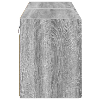 Tv Wall Cabinet 2 Pcs Šedá Sonoma Kompozitní Dřevo