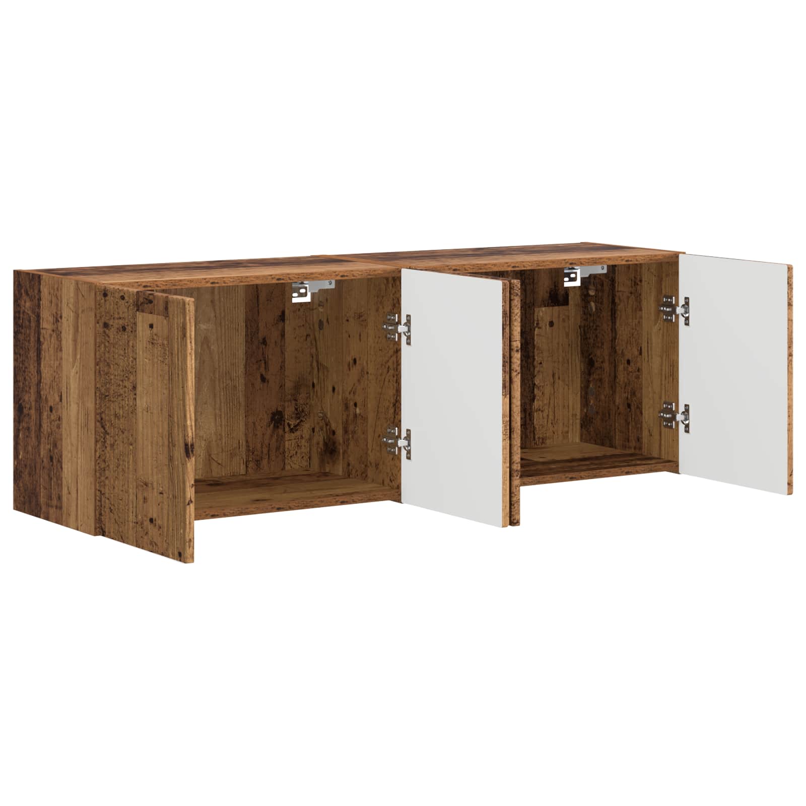 Tv Wall Cabinet 2 Pcs Staré Dřevo Kompozitní Dřevo
