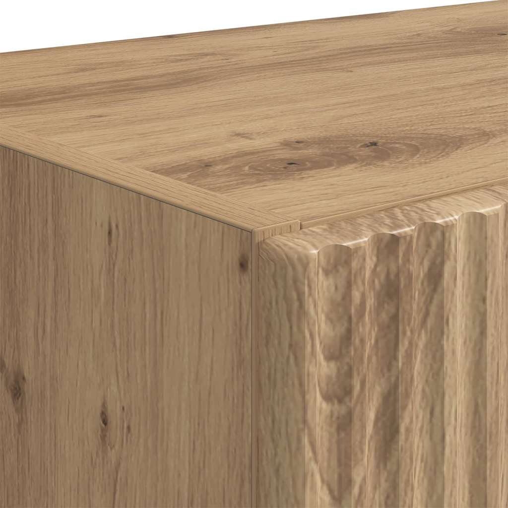 Tv Wall Cabinet 59,5 X 31 X 60 Cm Bílá Kompozitní Dřevo
