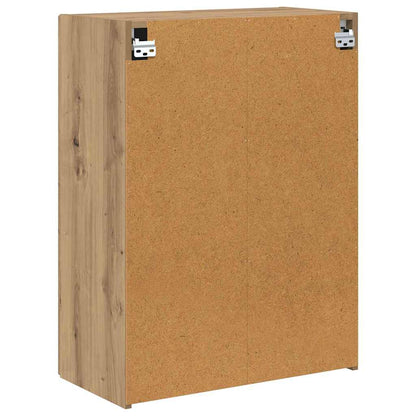 Tv Wall Cabinet 59,5 X 31 X 60 Cm Bílá Kompozitní Dřevo