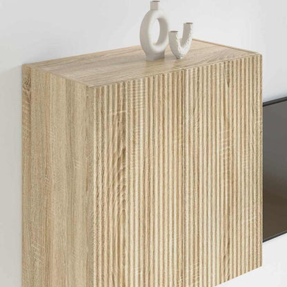 Tv Wall Cabinet 59,5 X 31 X 60 Cm Sonoma Dub Kompozitní Dřevo