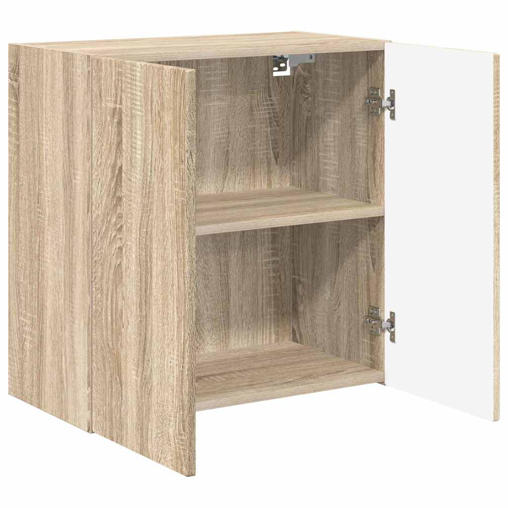 Tv Wall Cabinet 59,5 X 31 X 60 Cm Sonoma Dub Kompozitní Dřevo