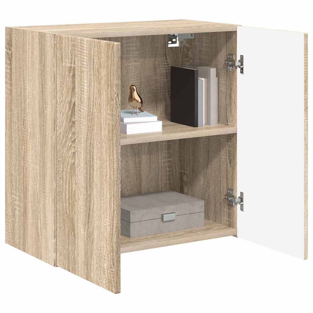 Tv Wall Cabinet 59,5 X 31 X 60 Cm Sonoma Dub Kompozitní Dřevo