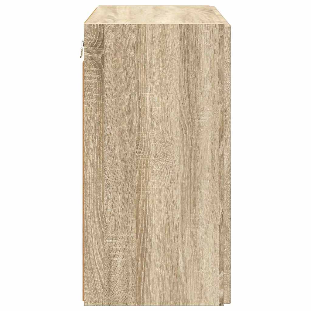 Tv Wall Cabinet 59,5 X 31 X 60 Cm Sonoma Dub Kompozitní Dřevo