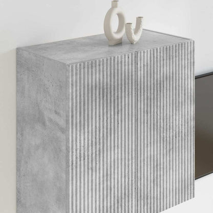 Tv Wall Cabinet 59,5 X 31 X 60 Cm Betonově Šedá