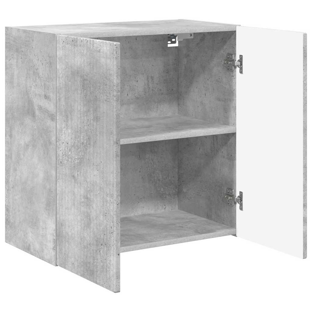 Tv Wall Cabinet 59,5 X 31 X 60 Cm Betonově Šedá